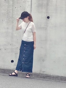 「teva」｜mayu.【GLOBALWORK】さん（レディース・164cm）の夏コーディネート