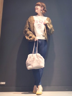 「ゆるカーディガン」｜mayu.【GLOBALWORK】さん（レディース・164cm）の秋コーディネート