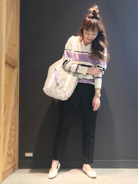 「ゆるニット」｜mayu.【GLOBALWORK】さん（レディース・164cm）の冬コーディネート