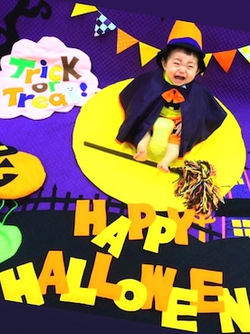 「Trick or Treat」｜かなちょろさん（キッズ・80cm）の秋コーディネート