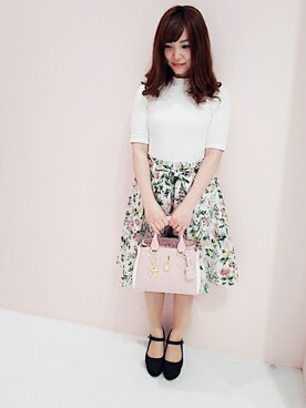 「tocco（トッコ）のアイテム（スカート）」を使った、shocoさん（レディース・145cm）の春コーディネート
