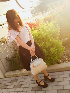 「tocco（トッコ）のアイテム（トップス）」を使った、shocoさん（レディース・145cm）の春コーディネート