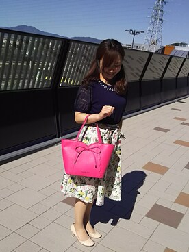 「tocco（トッコ）のアイテム（スカート）」を使った、shocoさん（レディース・145cm）の春コーディネート