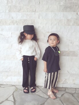 KONBUさん（キッズ・100cm）の春コーディネート