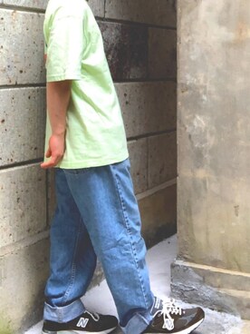 「Original.（オリジナル）のアイテム（帽子）」を使った、Yuki Hshimoto Designさん（メンズ・159cm）の夏コーディネート