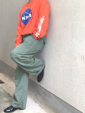 「NASA（ナサ）のアイテム」を使った、Yuki Hshimoto Designさん（メンズ・159cm）の夏コーディネート