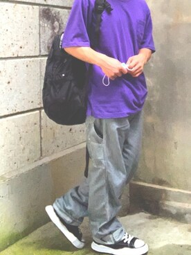 「Original.（オリジナル）のアイテム（帽子）」を使った、Yuki Hshimoto Designさん（メンズ・159cm）の夏コーディネート