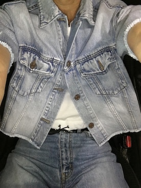 「AZUL by moussy（アズールバイマウジー）のアイテム（その他アウター）」を使った、おささん（メンズ・168cm）の夏コーディネート