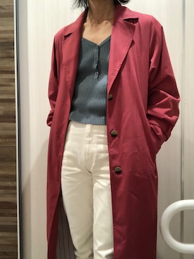 「SLY（スライ）のアイテム（その他アウター）」を使った、おささん（メンズ・168cm）の春コーディネート