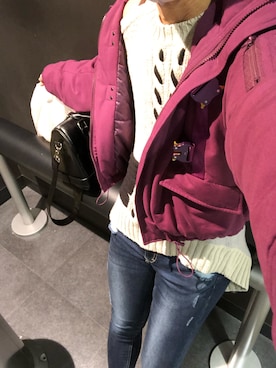 「SLY（スライ）のアイテム（ブルゾン）」を使った、おささん（メンズ・168cm）の秋コーディネート