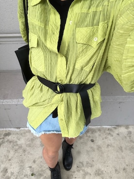「AZUL by moussy（アズールバイマウジー）のアイテム（ブーツ）」を使った、おささん（メンズ・168cm）の春コーディネート