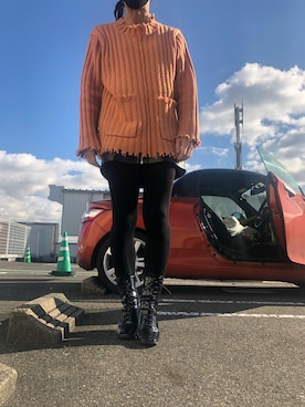 「アイテム（スカート）」を使った、おささん（メンズ・168cm）の冬コーディネート