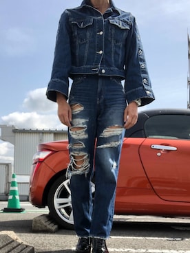 「GYDA（ジェイダ）のアイテム」を使った、おささん（メンズ・168cm）の春コーディネート