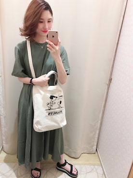 「マキシワンピ」｜mizukiさん（レディース・160cm）の春コーディネート