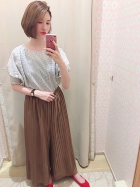 「スカーチョ」｜mizukiさん（レディース・160cm）の夏コーディネート