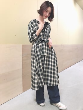 「NiCORON（ニコロン）のアイテム」を使った、mizukiさん（レディース・160cm）の夏コーディネート