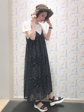 「koe（コエ）のアイテム（帽子）」を使った、mizukiさん（レディース・160cm）の春コーディネート