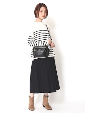 「スカーチョ」｜「アイテム（ワンピース/ドレス）」を使った、mizukiさん（レディース・160cm）の秋コーディネート
