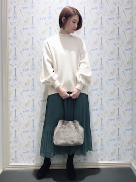 「ストレッチブーツ」｜mizukiさん（レディース・160cm）の秋コーディネート