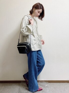 「カンフーシューズ」｜mizukiさん（レディース・160cm）の春コーディネート