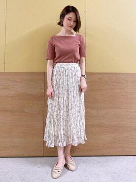 「ワッシャースカート」｜mizukiさん（レディース・160cm）の夏コーディネート