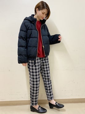 「earth music&ecology（アースミュージックアンドエコロジー）のORiental TRaffic ビットローファー ＊（パンプス）」を使った、mizukiさん（レディース・160cm）の秋コーディネート