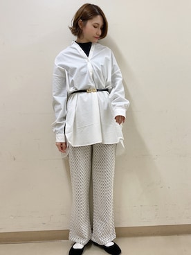 「幾何学柄」｜mizukiさん（レディース・160cm）の春コーディネート