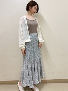 「バブーシュ」｜「アイテム（ブルゾン）」を使った、mizukiさん（レディース・160cm）の春コーディネート