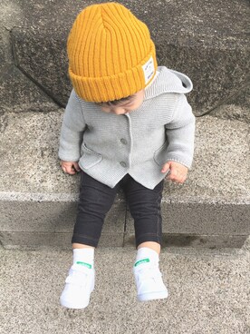 「babyGAP（babyGAP）のアイテム（その他アウター）」を使った、璃子さん（レディース・156cm）の冬コーディネート