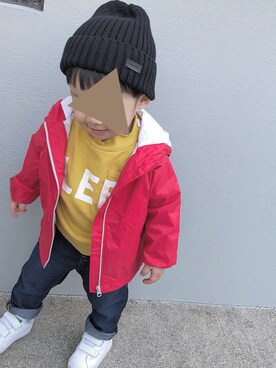 「男の子ベビー」｜「アイテム（ジャケット/アウター）」を使った、璃子さん（レディース・156cm）の冬コーディネート