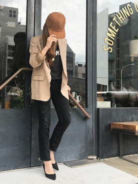 「Fin（フィン）のアイテム」を使った、mamiさん（レディース・157cm）の秋コーディネート