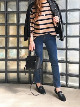 「Fin（フィン）のアイテム」を使った、mamiさん（レディース・157cm）の秋コーディネート