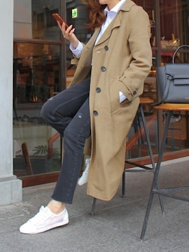 「rag & bone（ラグアンドボーン）のアイテム（パンツ）」を使った、mamiさん（レディース・157cm）の冬コーディネート