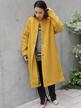 「LONDON TRADITION（ロンドントラディション）のアイテム」を使った、HATAYAMAさん（レディース・158cm）の秋コーディネート