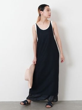 「OKIRAKU（オキラク）のアイテム」を使った、HATAYAMAさん（レディース・158cm）の夏コーディネート