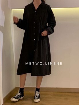 「CONVERSE（コンバース）のアイテム（アクセサリー）」を使った、WuliSumさん（レディース・163cm）の冬コーディネート