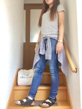 ___aym ✶*さん(レディース・155cm)の夏コーディネート