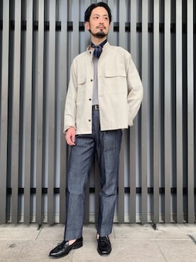 「green label relaxing（グリーンレーベルリラクシング）のアイテム（財布/小物）」を使った、hiraさん（メンズ・176cm）の春コーディネート