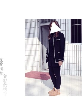 「休闲」｜「アイテム（ノーカラージャケット）」を使った、saraさん（レディース・168cm）の春コーディネート