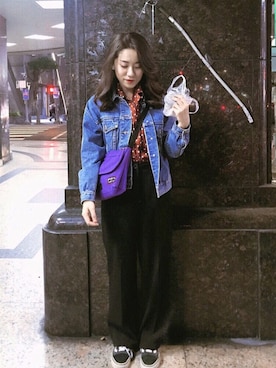 「planet（planet）のアイテム」を使った、栗子🌰さん（レディース・150cm）の冬コーディネート