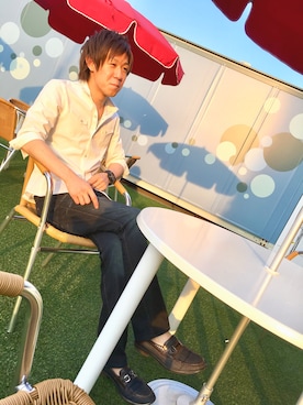 レニウムハイダウェイ イオンモール熊本さん（メンズ・178cm）の夏コーディネート