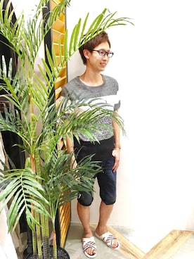 レニウムハイダウェイ イオンモール熊本さん（メンズ・170cm）の夏コーディネート