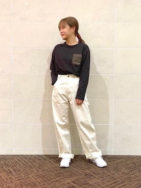「LOGOS（ロゴス）のアイテム」を使った、愛花さん（レディース・157cm）の秋コーディネート