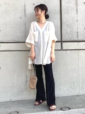 愛花さん（レディース・157cm）の夏コーディネート