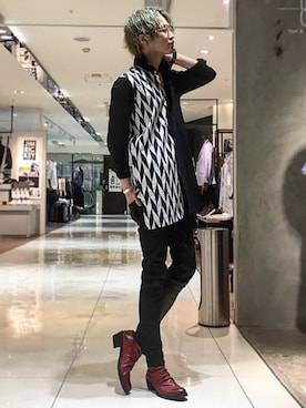 「NO ID.（ノーアイディ）のアイテム」を使った、NOオフィシャルスタイリングさん（メンズ・172cm）の春コーディネート