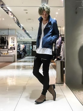 「NO ID.（ノーアイディ）のアイテム」を使った、NOオフィシャルスタイリングさん（メンズ・172cm）の春コーディネート
