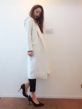 「EGOIST（エゴイスト）のアイテム（その他アウター）」を使った、TOMOMI SHIMIZUさん（レディース・164cm）の冬コーディネート