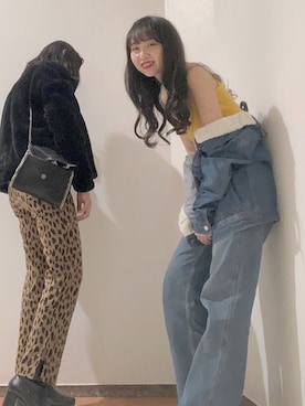 「GRL（グレイル）のアイテム（デニムジャケット）」を使った、Rai.さん（レディース・162cm）の冬コーディネート