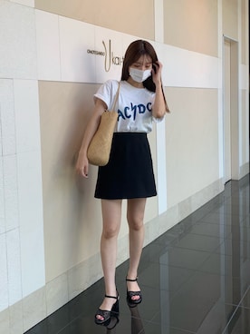 「SELECT.（セレクト）のアイテム」を使った、KURUMIさん（レディース・165cm）の夏コーディネート