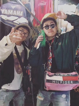 「TOMMY（トミー）のアイテム（バッグ）」を使った、oscar_搞起耍さん（メンズ・182cm）の冬コーディネート